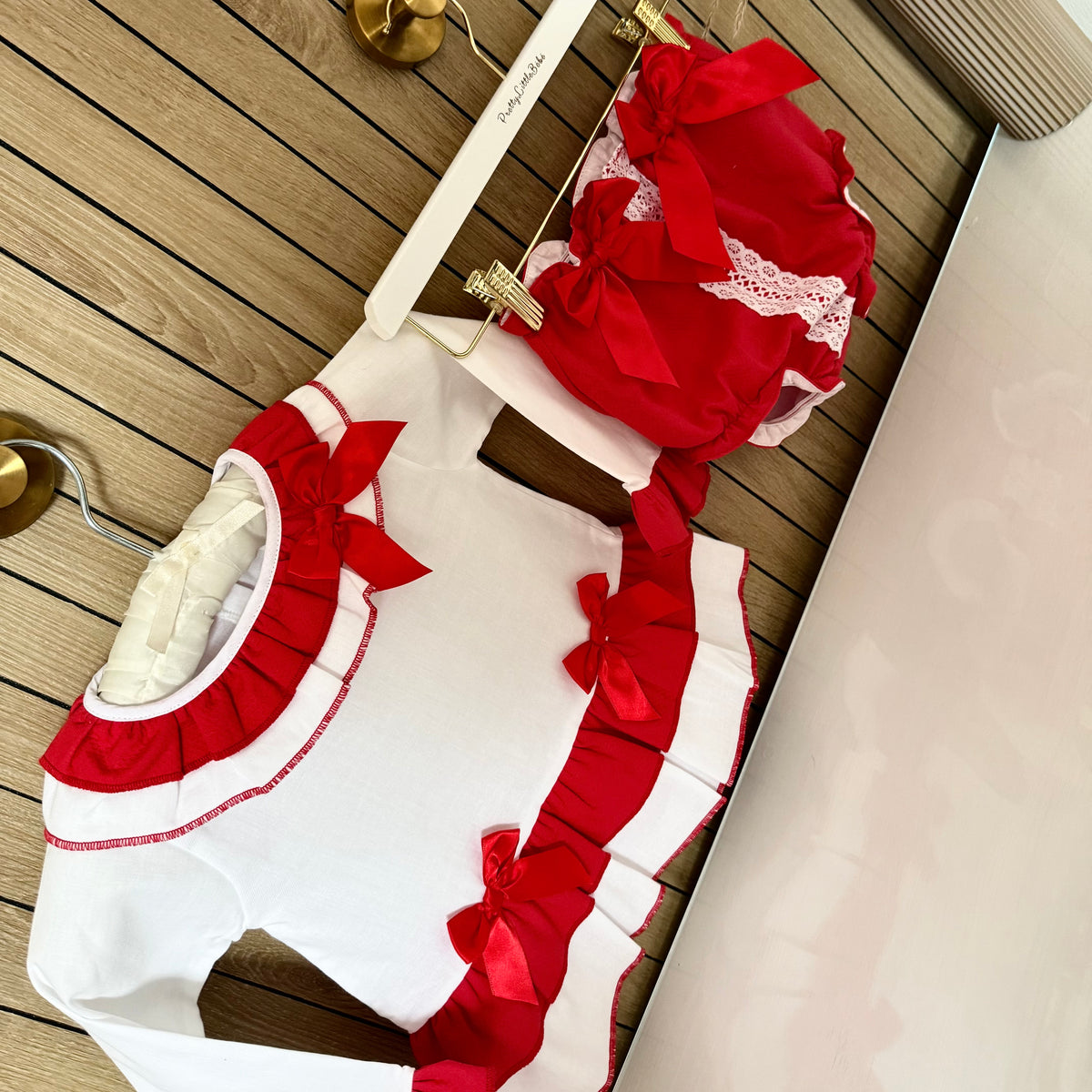 Red Bow Blouse & Jam Pant Set