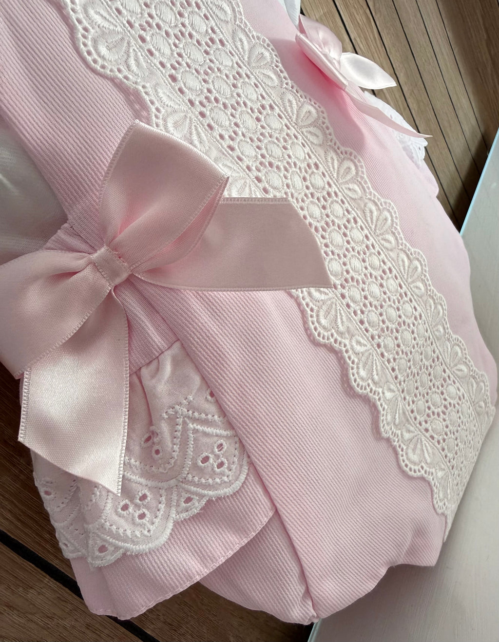 Pink Spanish Romper With Longsleeve Blouse