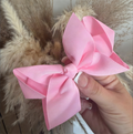 Large Pink Bow Hairclip