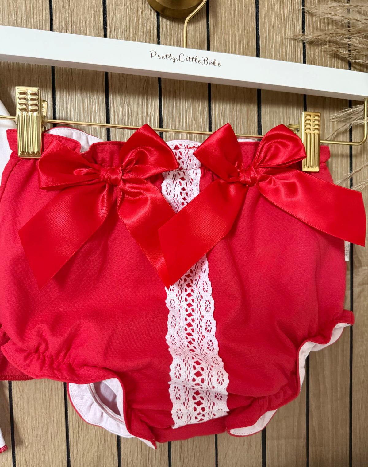 Red Bow Blouse & Jam Pant Set