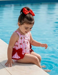 Strawberry Swimsuit With Bows