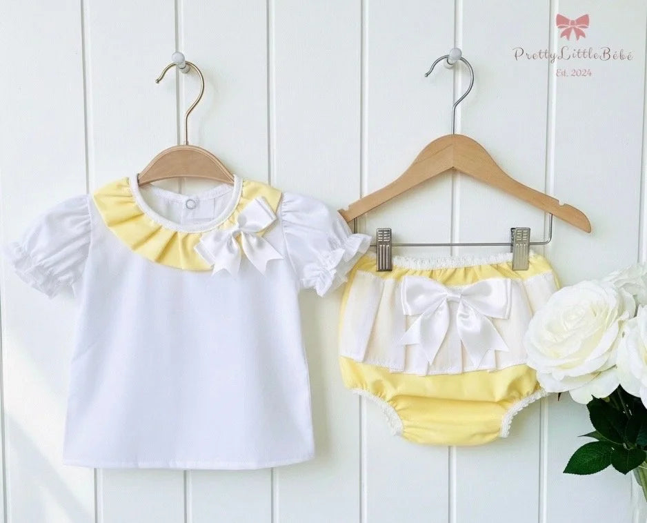 Lemon Bow Jam Pant Set
