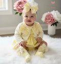 Lemon Luxury Spanish Dress With Pants