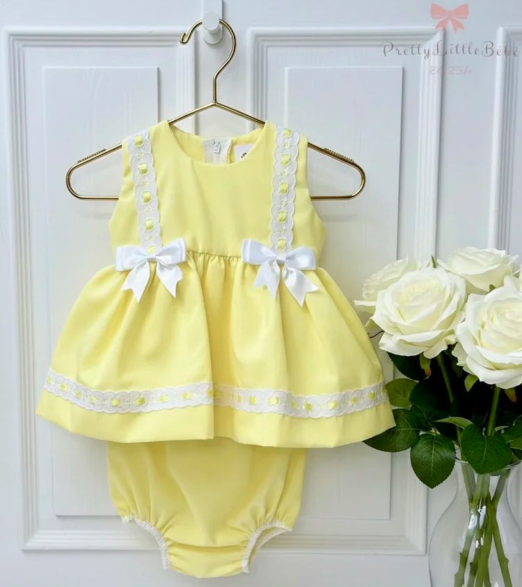 Lemon Luxury Spanish Dress With Pants