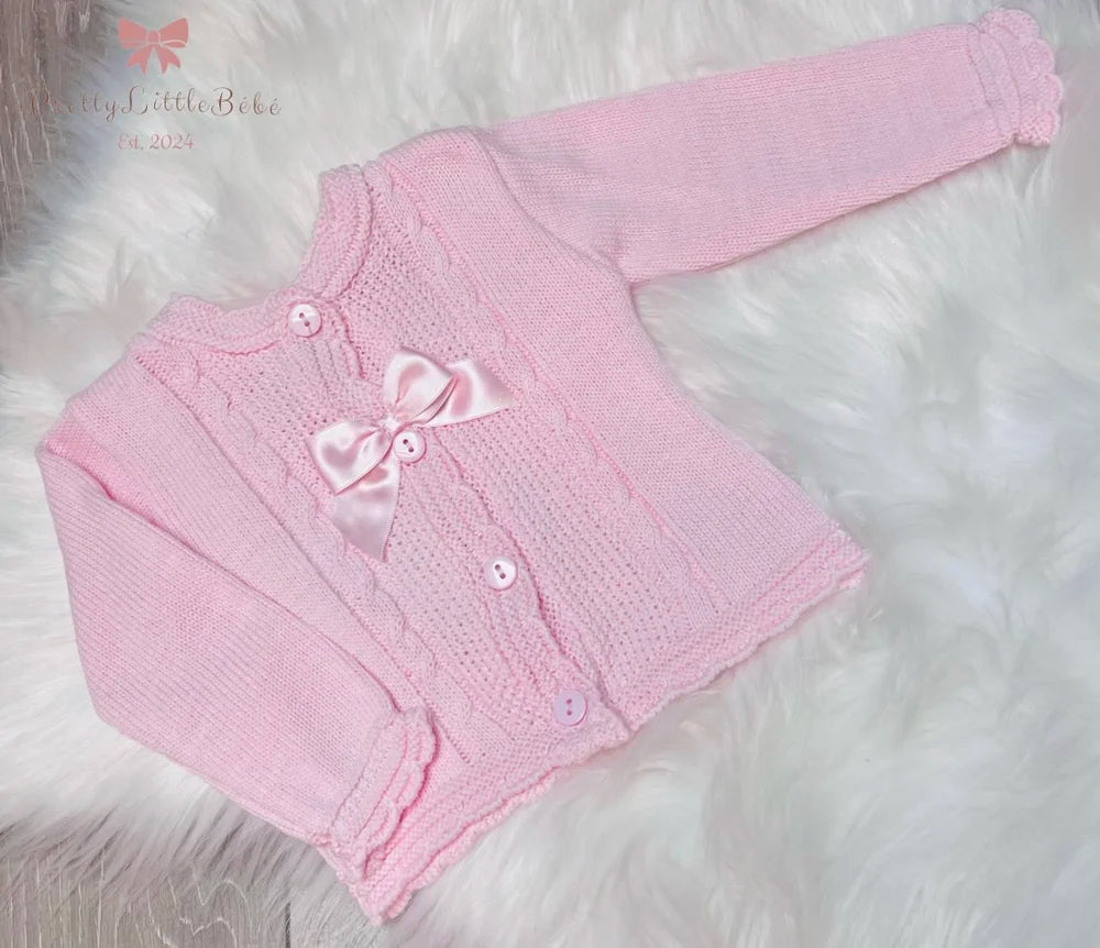 Pink Bow Spanish Cardigan