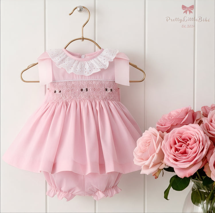 Pink Smock Dress & Pants