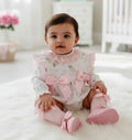 Teddy Hot Air Balloon Frilly Shoulder Romper